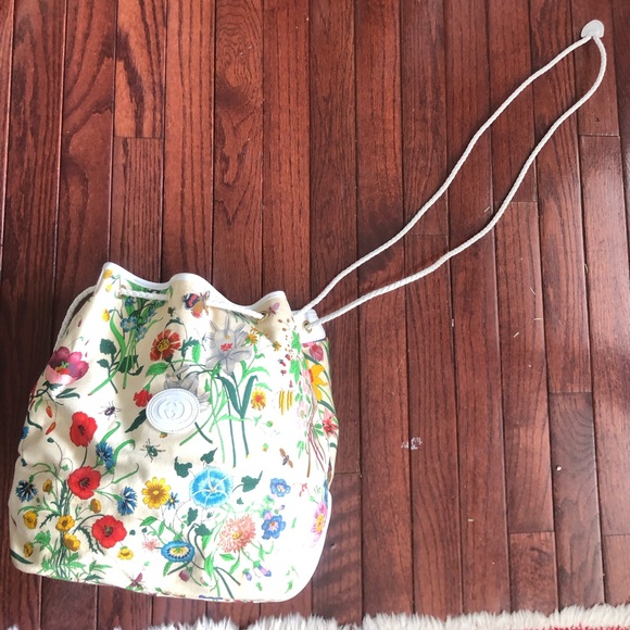 Rare Vintage Gucci Flora Print Bag - Picture 7 of 7